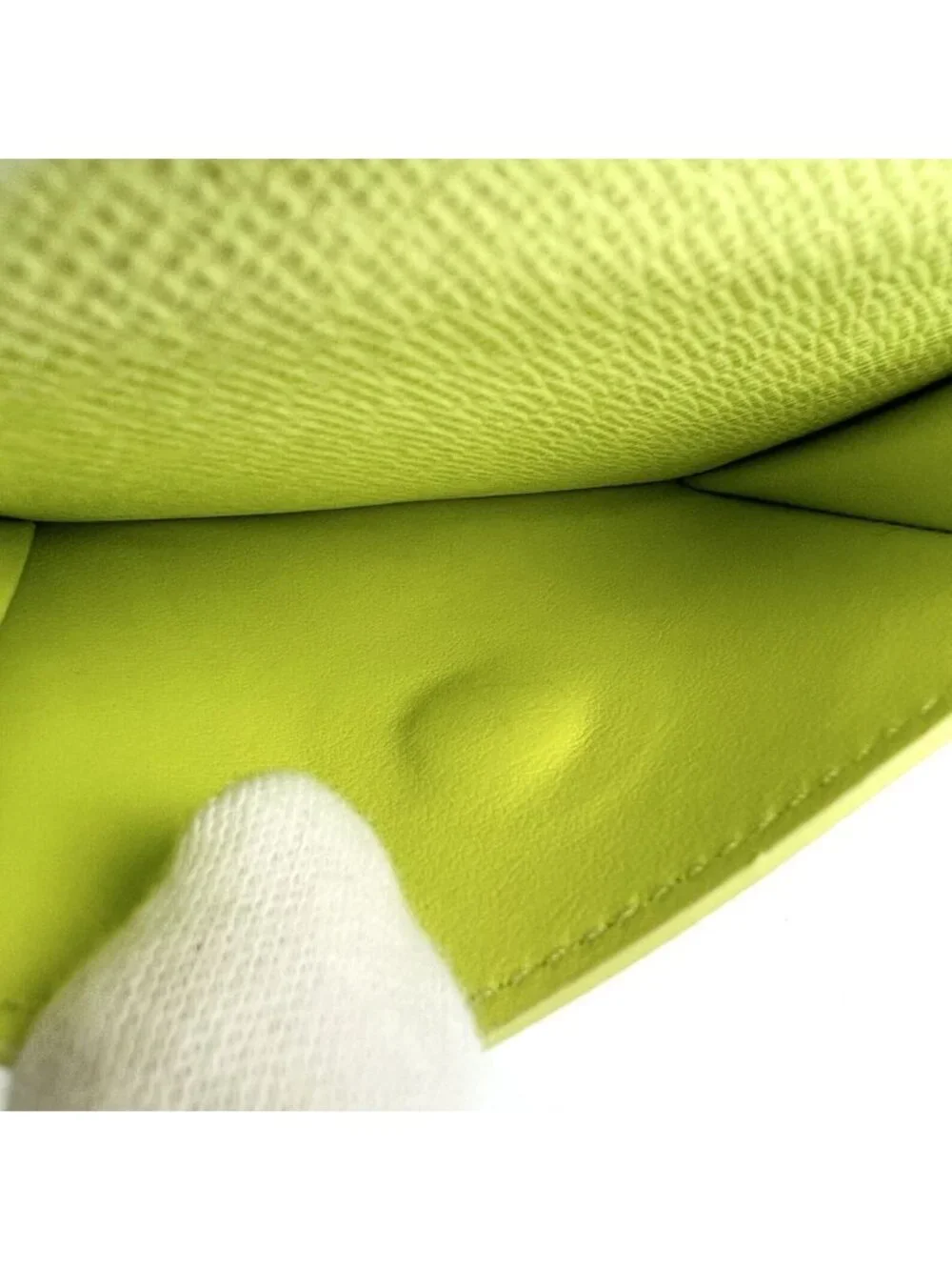 Louis Vuitton Bifold Wallet Pocket LV Charm Mini Zesty Lime Monogram Canvas